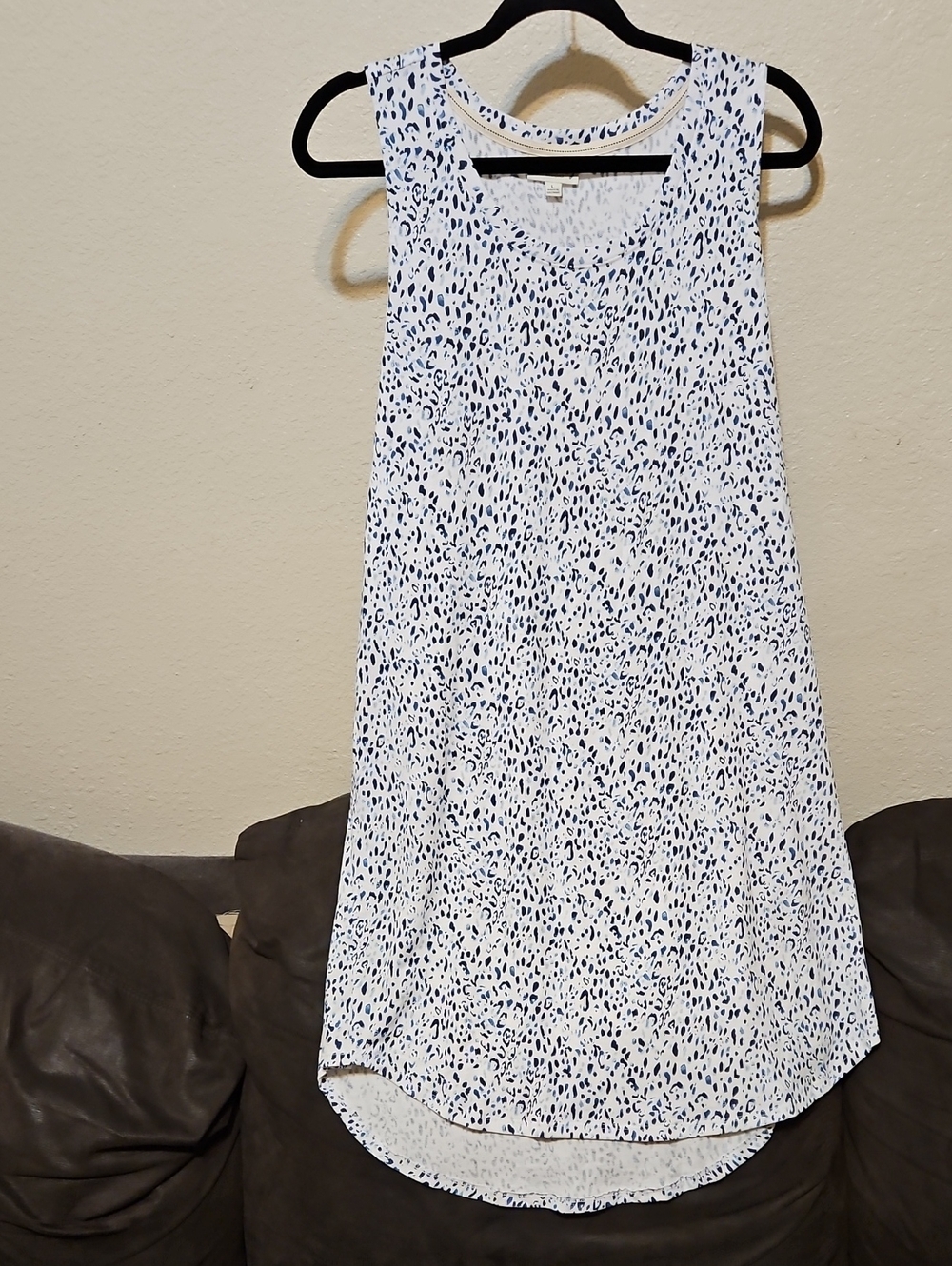 Wonderly White Midi Dress with Navy Leopard Print Dress.